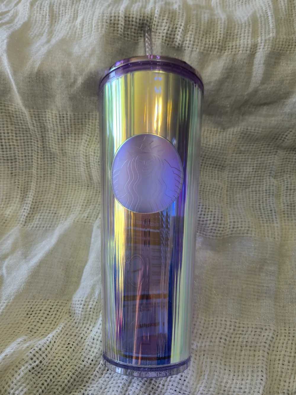 Starbucks Iridescent Purple Travel Tumbler - Tall Cold Cup